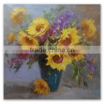 ROYIART Stock flower oil painting on canvas very good price #0060