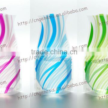 Classical ceramic vase design-04/ plastic foldable flower vase- PET