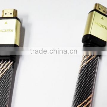 Flat HDMI cable with double nylon net 10m