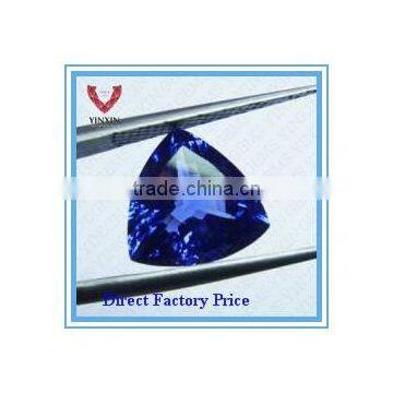 Blue Brilliant AAA Synthetic Spinel Gems 120# Triangle with corner 8X8mm