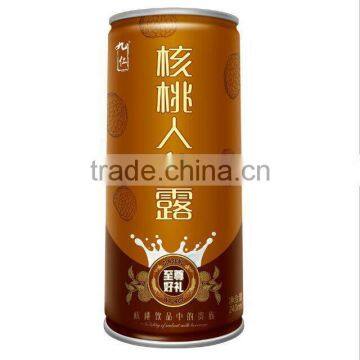 Juice type product 240ml canned roasted walnut almond milk jiuren drink