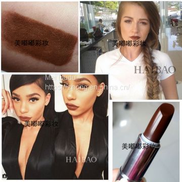 Matte moisturizing moisturizing deep brown camel chocolate dark brown chestnut long lasting lipstick