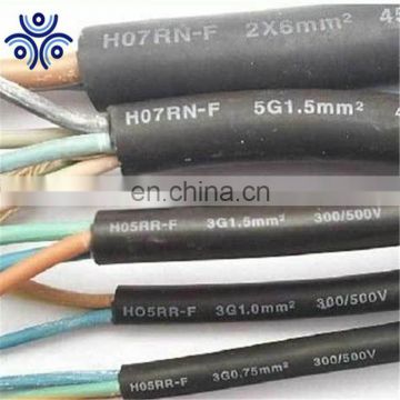 EPR insulated flexible copper single or multi core H07ZZ-F rubber cable