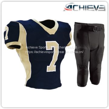 Top high quality dri-fit mesh football uniforms youth American football uniform wholesale