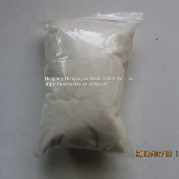 High Quality Dehaired Pure Cashmere Fiber White Combed Sheep Wool