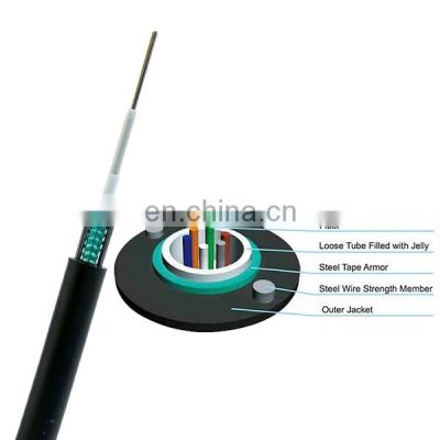 FTTH Direct buried Outdoor armored optical Singlemode 4 6 12 24 144 core MM GYXTW DROP cable fiber optic