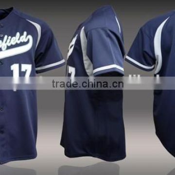 Shenzhen factory price sublimated baseball jersey/button down baseball jersey/baseball buttons shirt baseball jersey wholesale