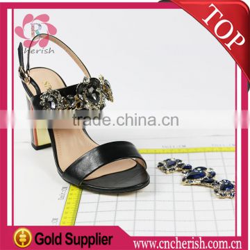 Hot sale fashion rhinestone sandal buckle accessories stone for sales
