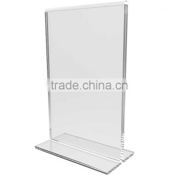 2015 Clear Acrylic Table Tent Frame photo sign menu holder                        
                                                Quality Choice