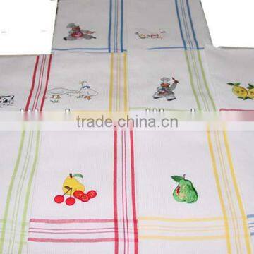 embroidery waffle weave cotton dish towel