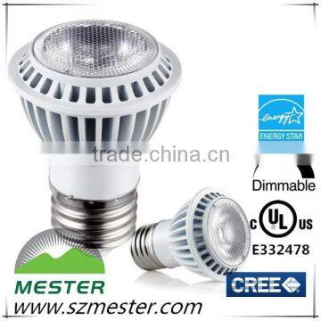 7w dimmable energy star cob 90 cri par16 led cul