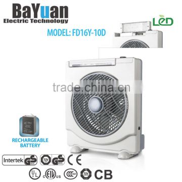 FH10-01 CE UL RoHS cost-effective 10 inch Rechargeable Box Fan                        
                                                Quality Choice