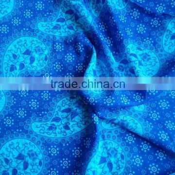 professinal custom twisted rayon cord printed viscose fabric