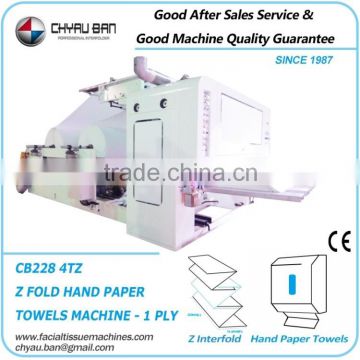 Embossing Z Folding Paper Towel Tissue Hand Machine
