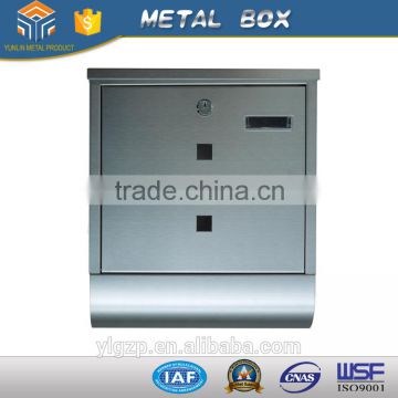2015 high quality australian wall mount metal stainless steel mailbox house number