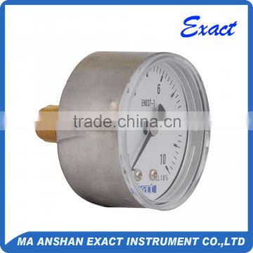 stainless steel case back connection hydraulic pressure meter