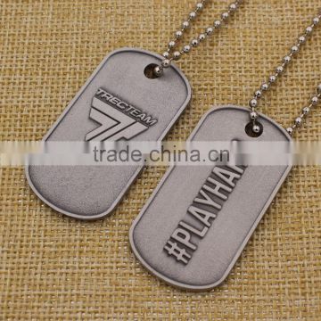 Hot sale custom engrave metal dog tag necklaces
