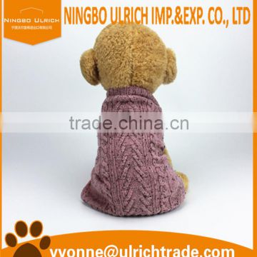 M84 hot sale 100% acrylic cable knitted dog apparel