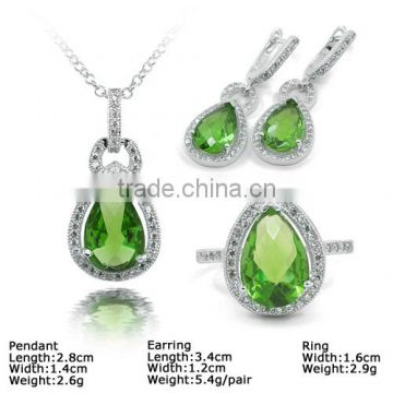 [SZJ-6233b] 925 silver jewelry set with cz stones, cheap silver jewelry set, silver coaster set, cz silver jewelry set                        
                                                Quality Choice