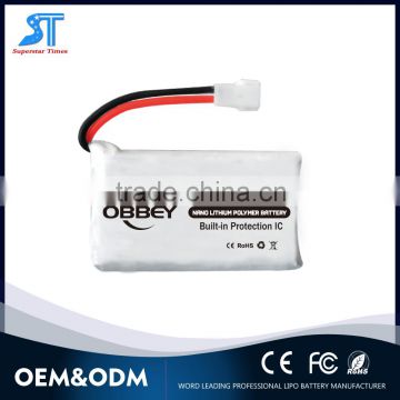 Lithium-ion battery 3.7v 650mah rc helicopter lipo battery