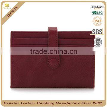 CW1044-003 Fine Genuine Leather ID Purse Embroidered Wallet