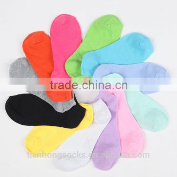 Fashion Casual Cotton Candy Color Women Short Ankle Boat Low Cut Socks Wholesale