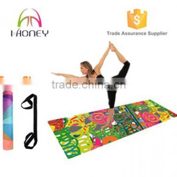 Natural rubber yoga mat suitable for sweaty exercise