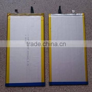 4mm thick lipo battery 0485160 3.7v li-ion polymer battery 6400mah for Tablet PC