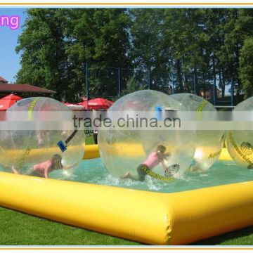 top selling adult size inflatable swimming pool/ inflatable water ball pool/ inflatable pool slides for inground pools