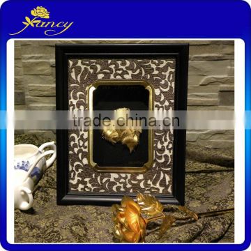 home decor gold foil Leo frame FCYF-09 details