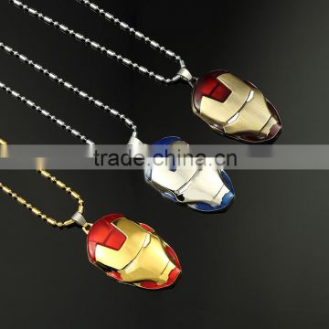 new custom fashion iron man pendant necklace
