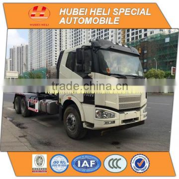 FAW J6 cab 6x4 18M3 hydraulic lifting garbage truck 280hp good quality hot sale
