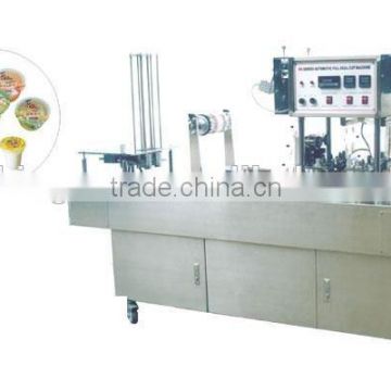 automatic plastic cup filling sealing machine