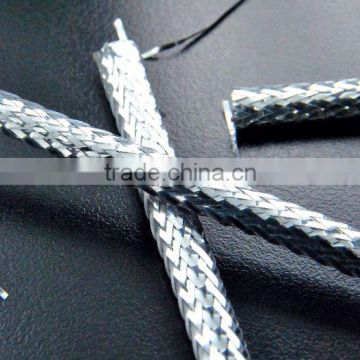 Metallic lustre PET braided sleeving