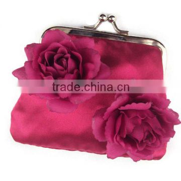 Red Rose Flower Purses handbag for Girls