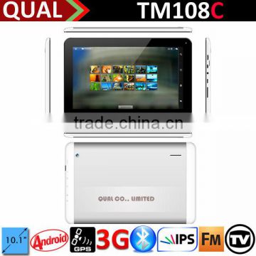 10.1 inch tablet pc with wifi 3g MTK8312 Dual Core Bluetooth GPS FM Android 4.4 B