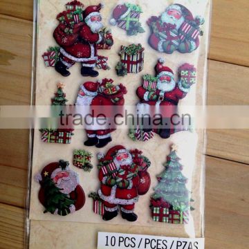 Christmas Holiday Santa Claus Stickers Chipboard Sticker