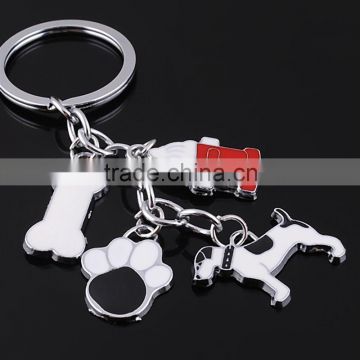 2014 top selling high quality metal dog keychain