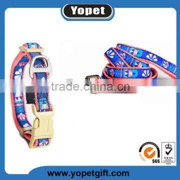 Classic Fashion High Quality Safety Nylon Pet Dog Collar and Leash Set