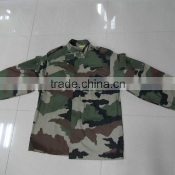 OEM cotton polyester ripstop canadian army woodland camouflage army comba uniform