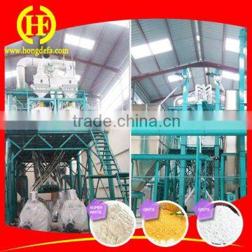 Corn maize flour complete processing milling machine line