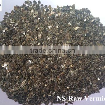 Free Asbestos 0.3-1mm Raw Silver Vermiculite for Foundary, Steel Industry