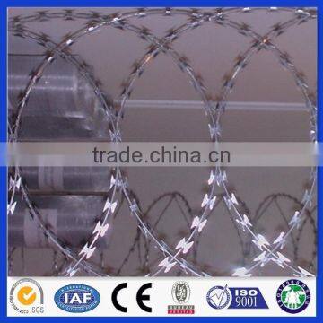 Alibaba China Trade Assurance ISO9001 Galvanized Razor barbed wireconcertina razor