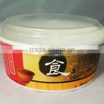 Accept Custom Order BOPS Material Disposable Round Plastic Lid for Paper Bowl