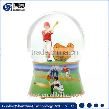Sports souvenir Baseball Water snow globe