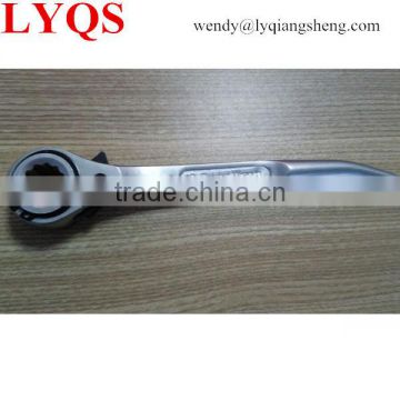 Short Tail Thin Ratchet Socket Wrench Bent Spanner