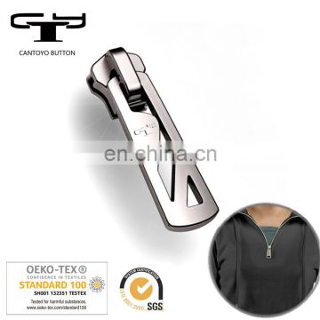 Manufacturer customized slider design logo metal zipper puller