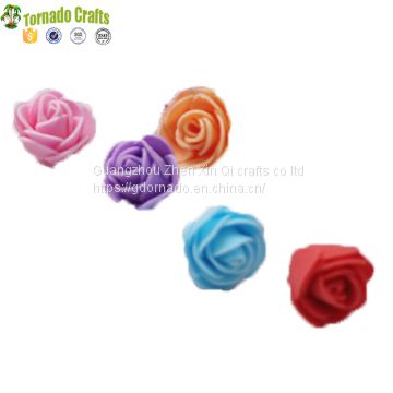 500PCS/lot 3.5cm Mini PE Foam Artificial Rose Flower Head Scrapbooking For DIY Wedding Home Decoration