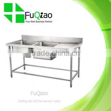 Round Tube Stainless Steel Work table With Sink