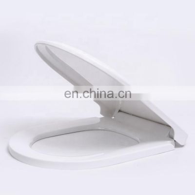 Slow closing of round plastic toilet seat cover